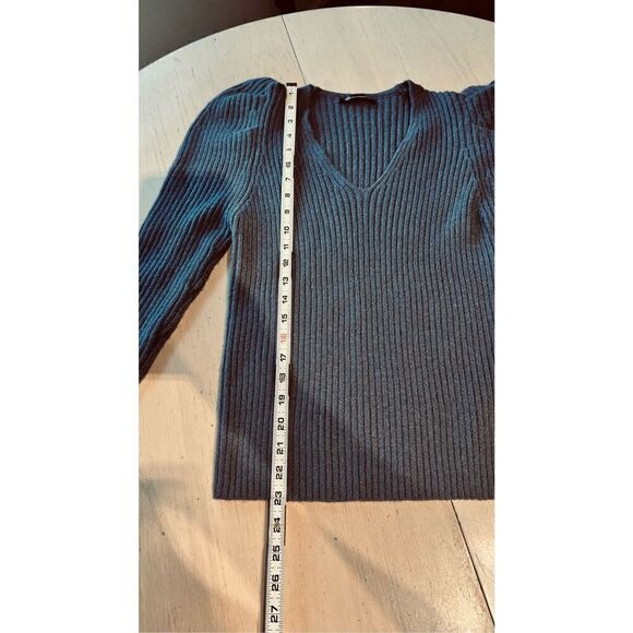 PRETTYGARDEN LONG HIGH SHOULDER SLEEVE SWEATER SZ M - Picture 6 of 9